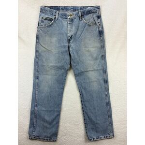 Wrangler Men's Jeans‎ 36x29 Regular Fit Light Wash 100% Cotton Denim